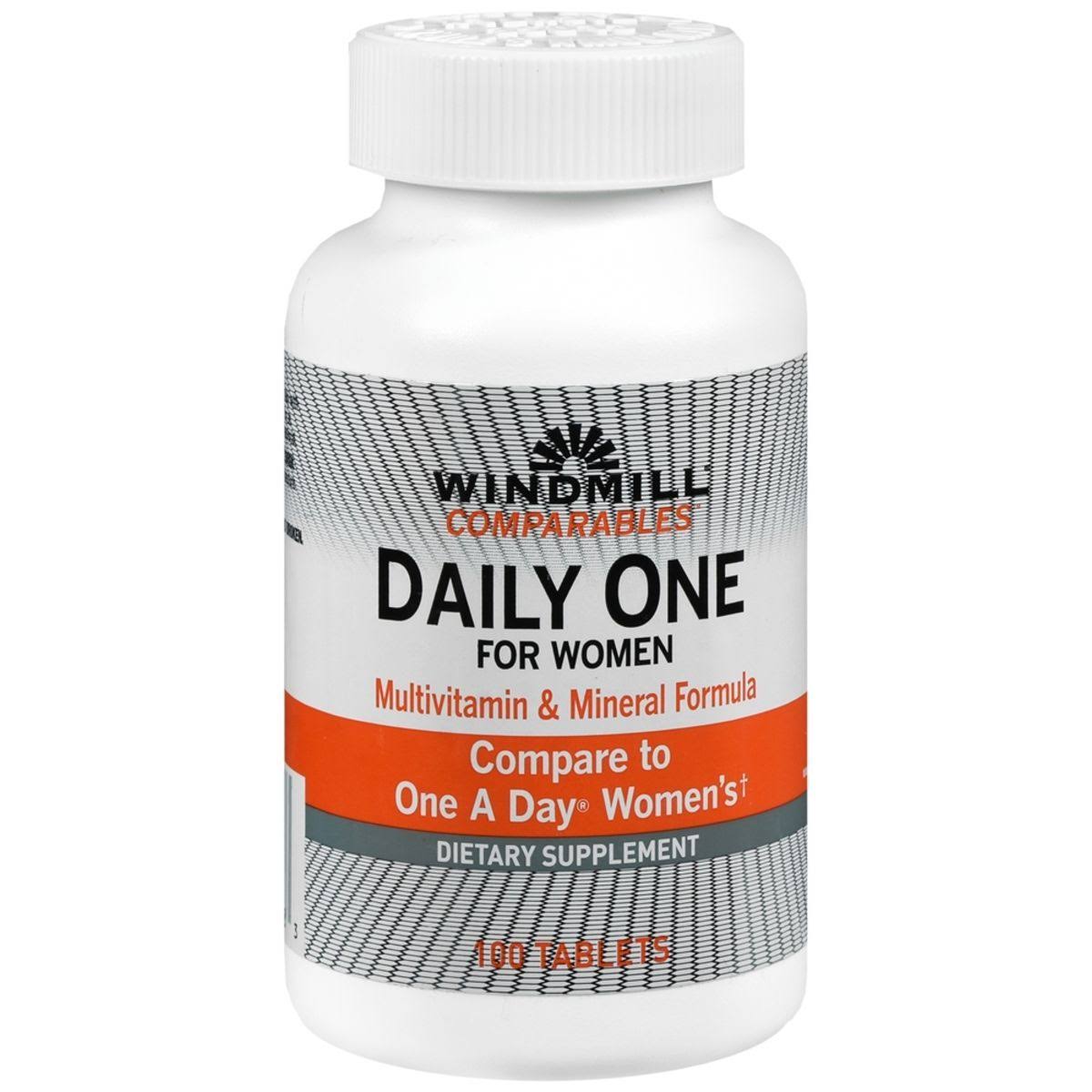 Windmill Health Formula Daily High Potency Women's Multi Vitamin Supplement - 100 Tablets