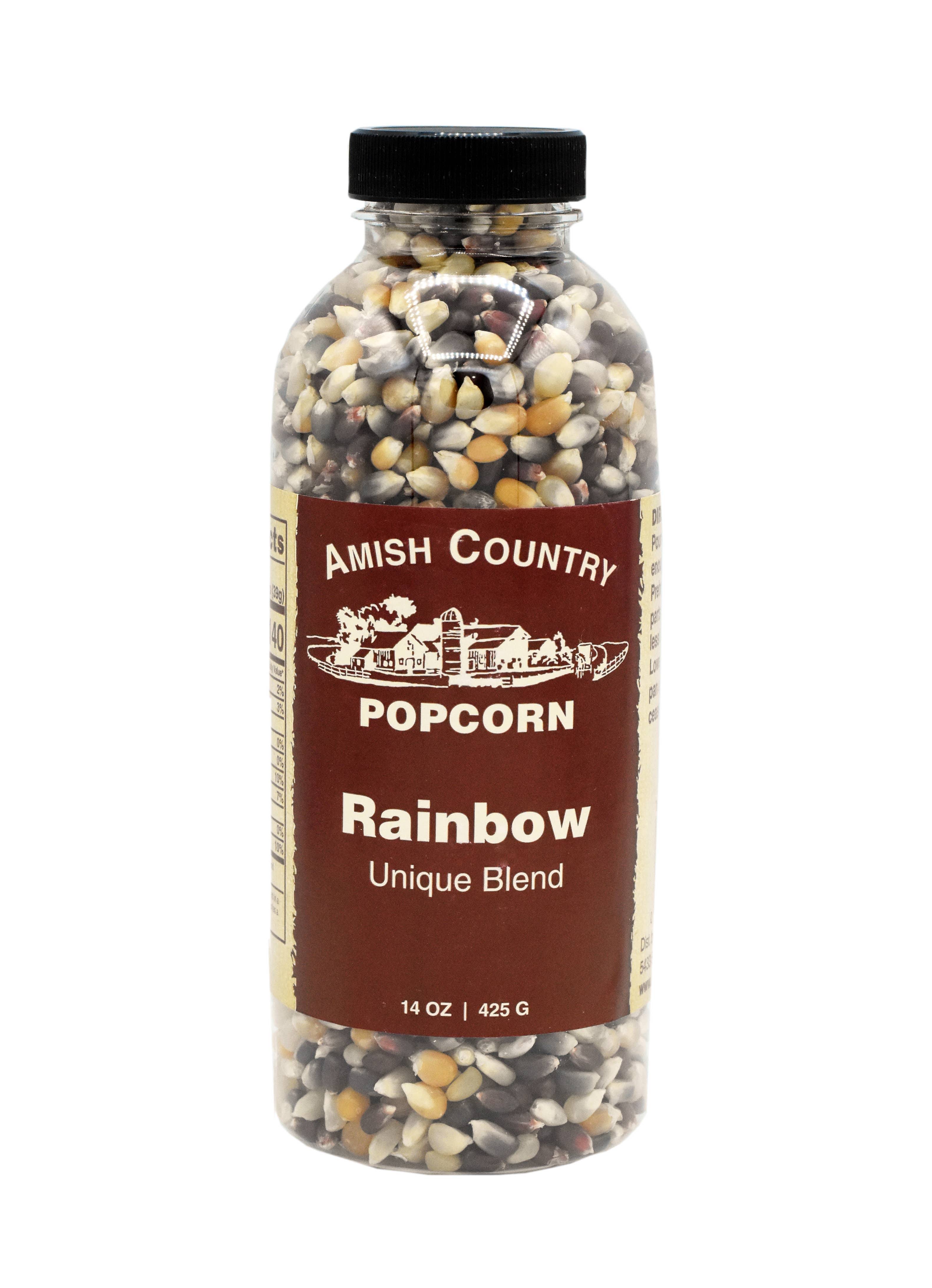 Amish Country Rainbow Popcorn Bottle, 14 oz