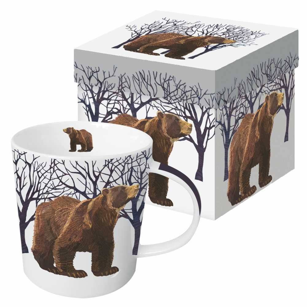 Paperproducts Design Winter Bear Gift-Boxed Mug, 13.5 oz, Multicolor