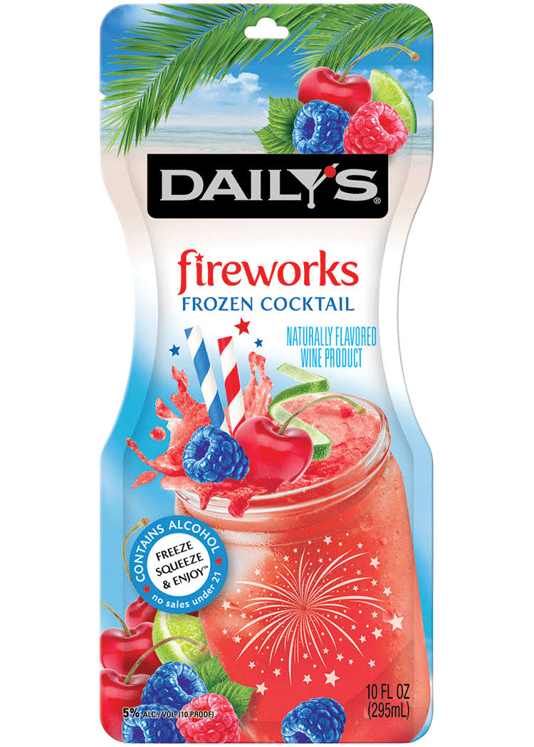 Dailys Cocktail, Frozen, Fireworks - 10 fl oz