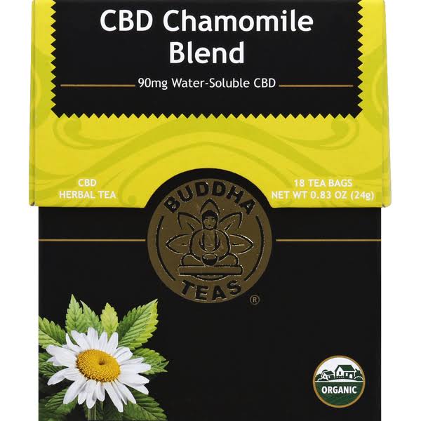 Buddha Teas Herbal Tea, CBD, Organic, Chamomile Blend, Bags - 18 tea bags, 0.83 oz