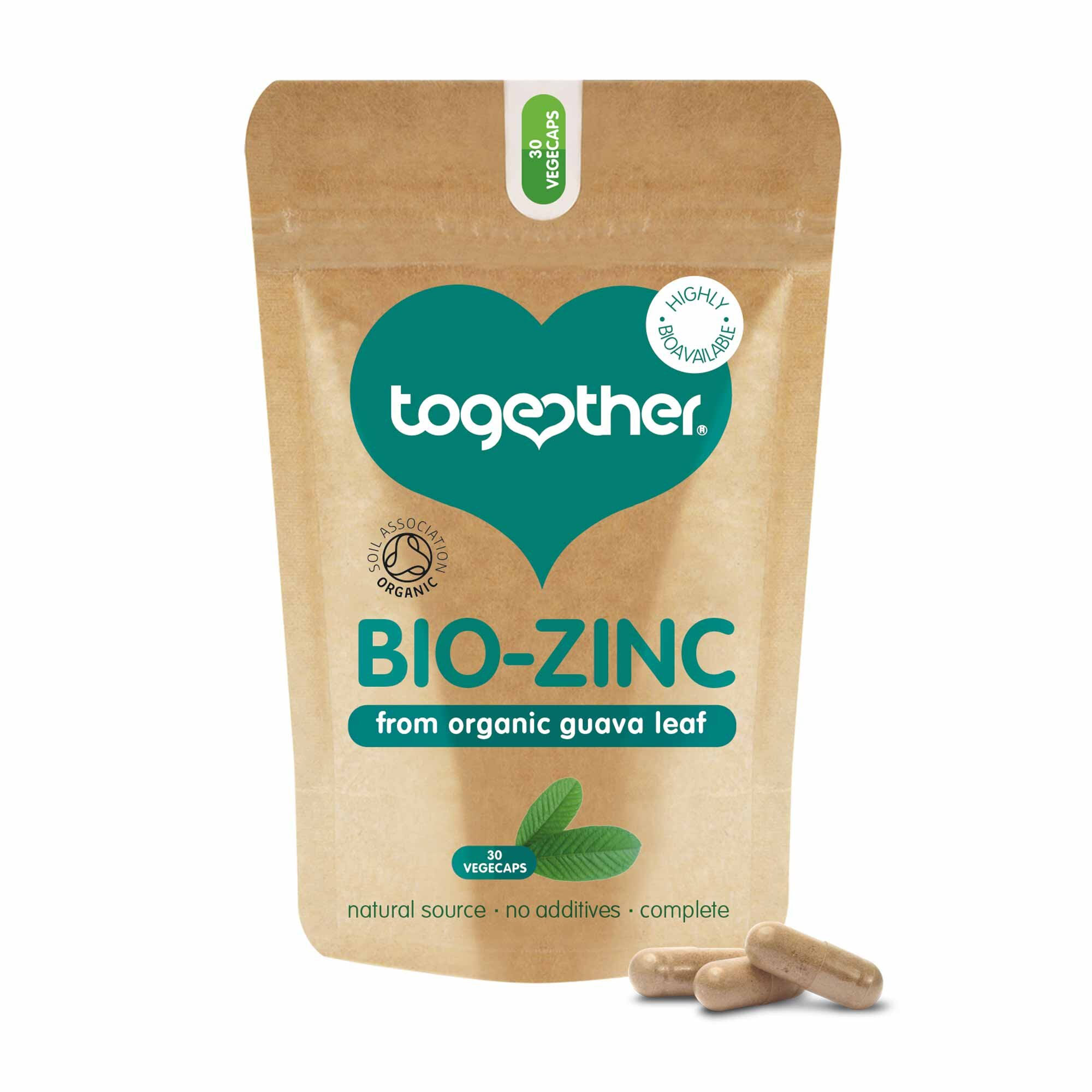 Together Health Organic Bio-Zinc - 30 Vegicaps
