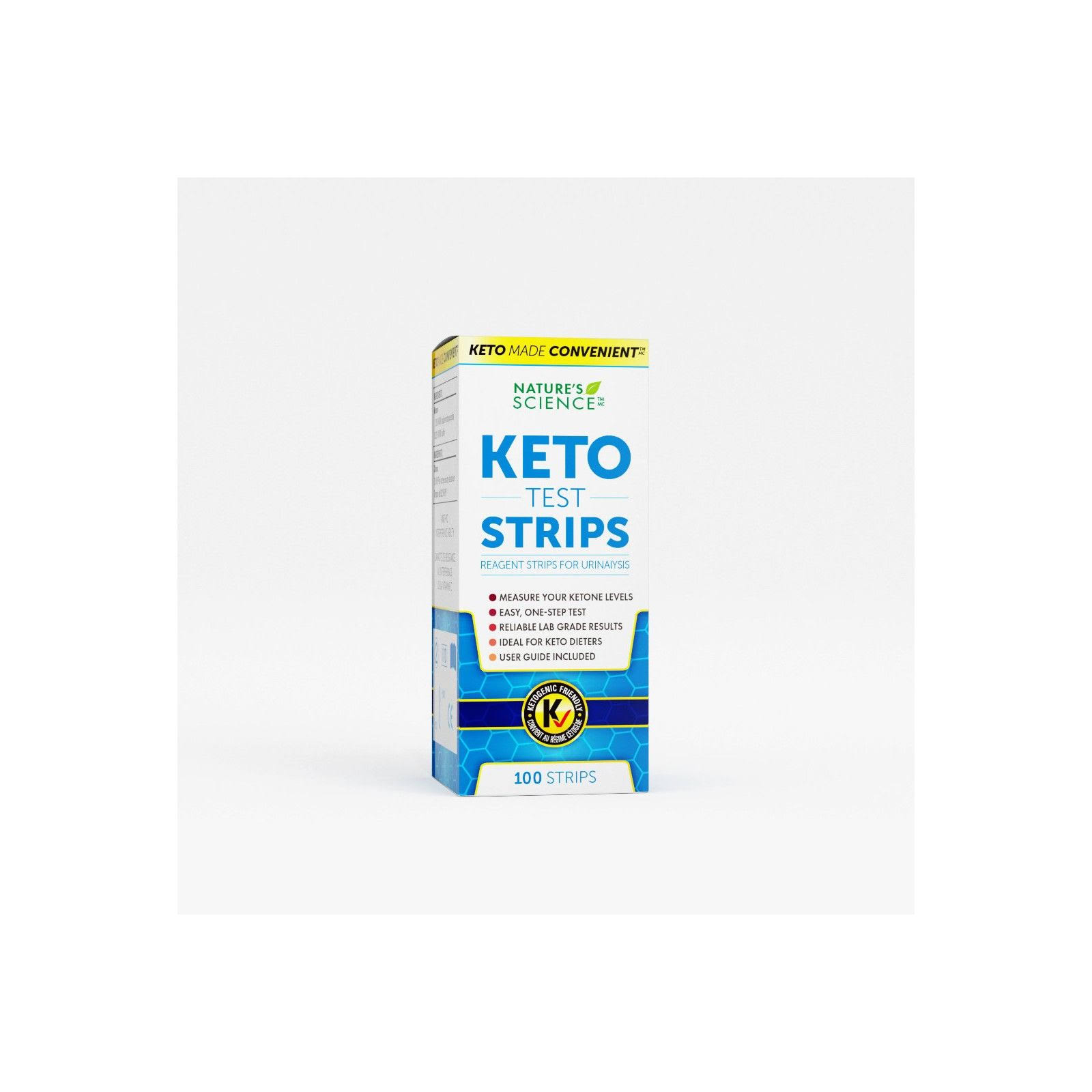Nature's Science - KETO Test Strips - Packaging of 100ct