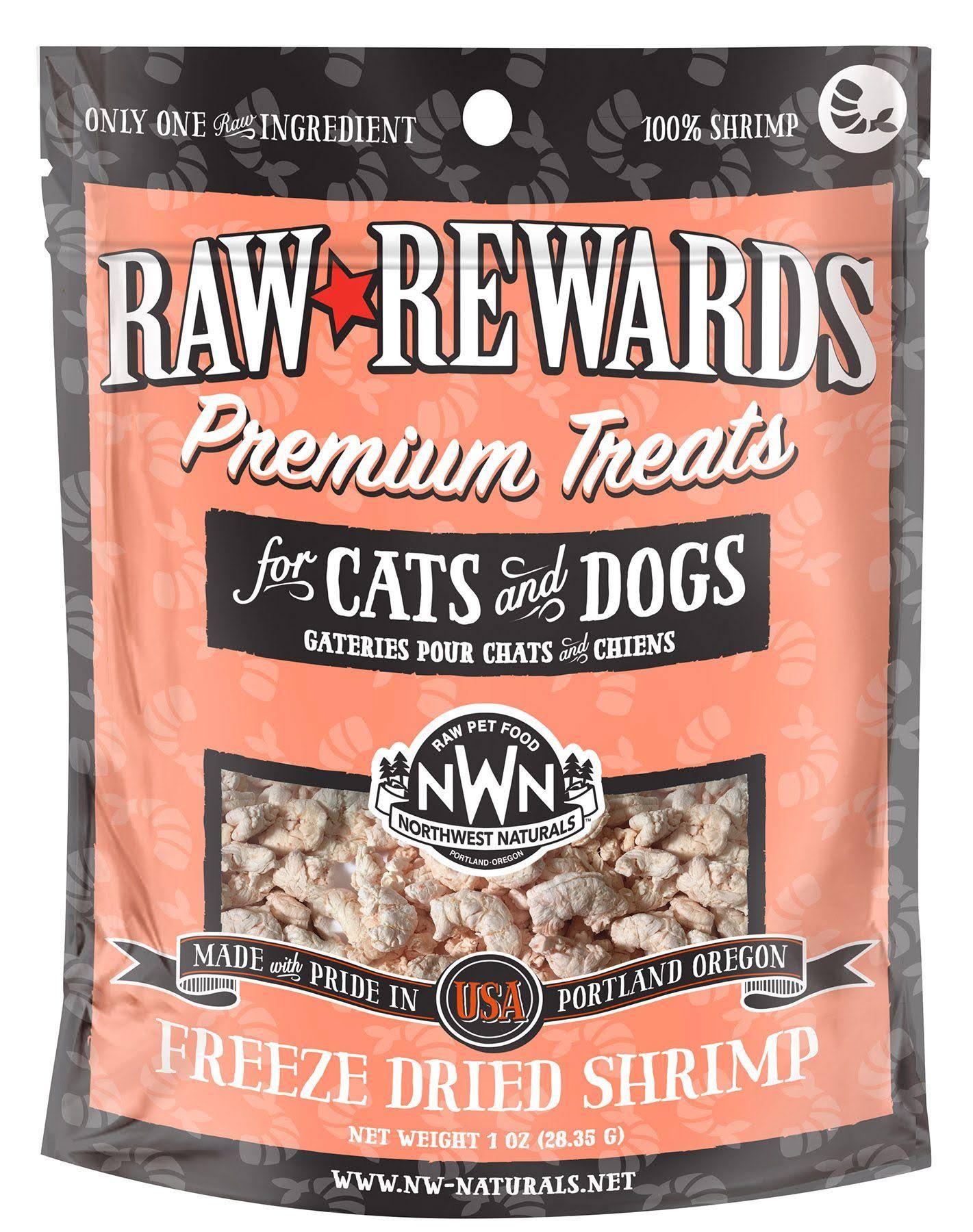 Northwest Naturals Raw Freeze-Dried Shrimp Treats, 1oz