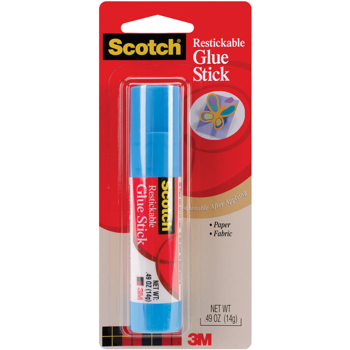 3M Scotch 6314 Restickable Glue Stick - 0.49oz