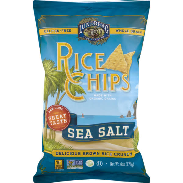 Lundberg Family Farms Sea Salt Rice Chips - 6 oz