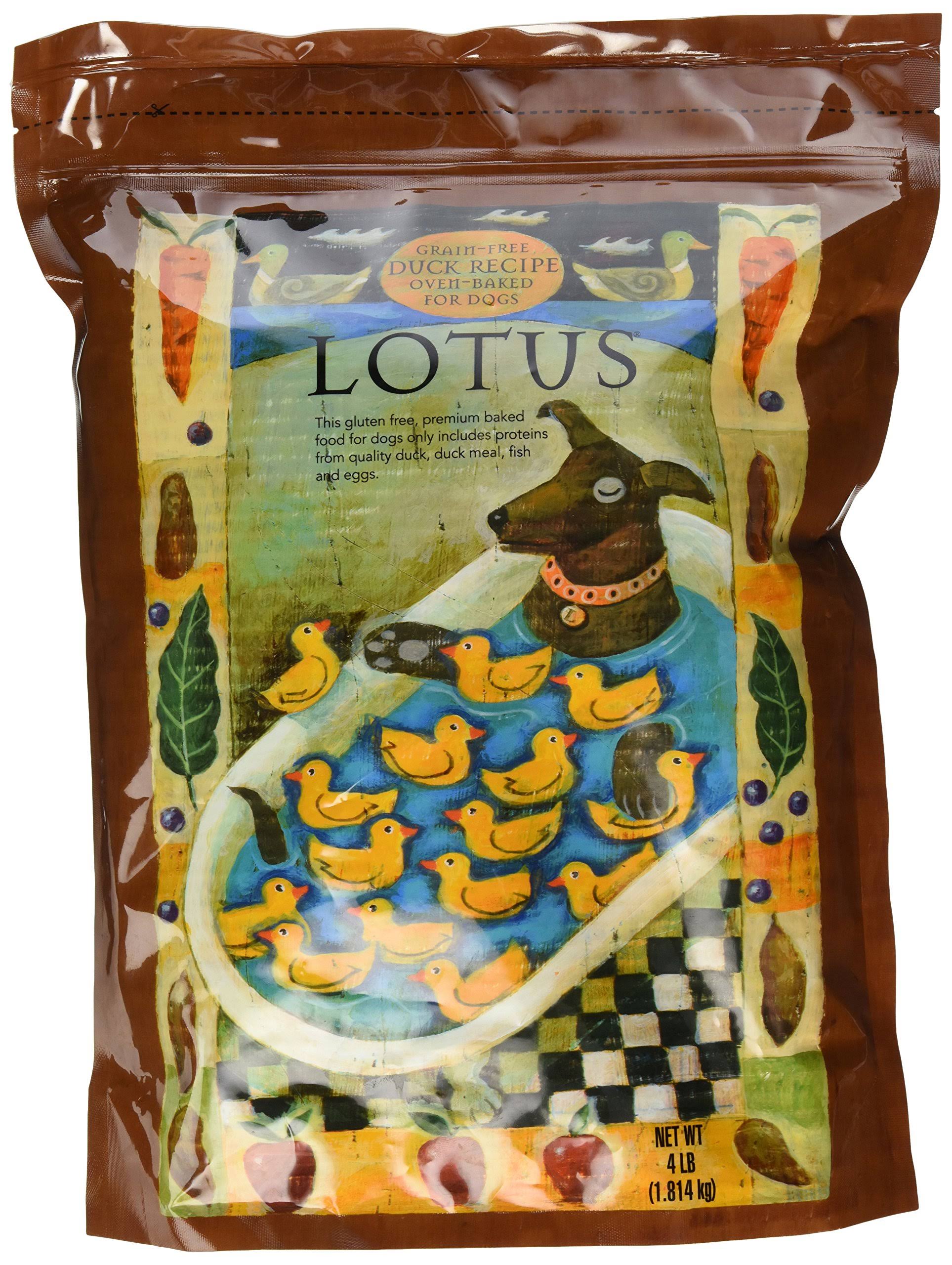 Lotus Duck Recipe Grain Free Dry Dog Food 4-Lb.