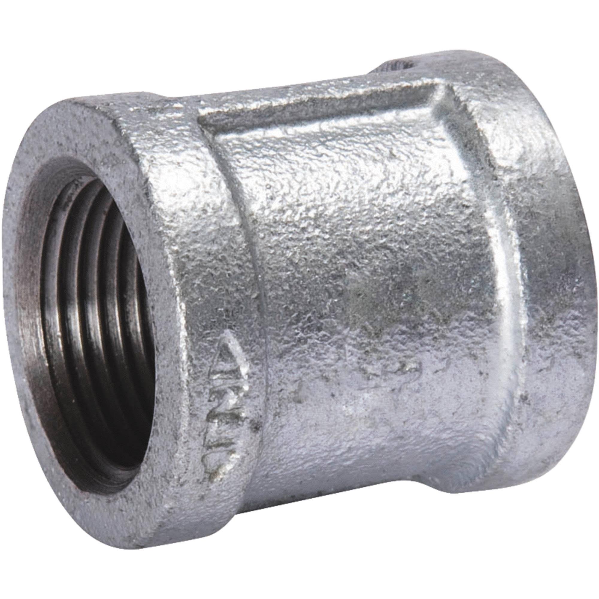 B and K Malleable Galvanized Iron Coupling - 1" Fip, 5 Pack