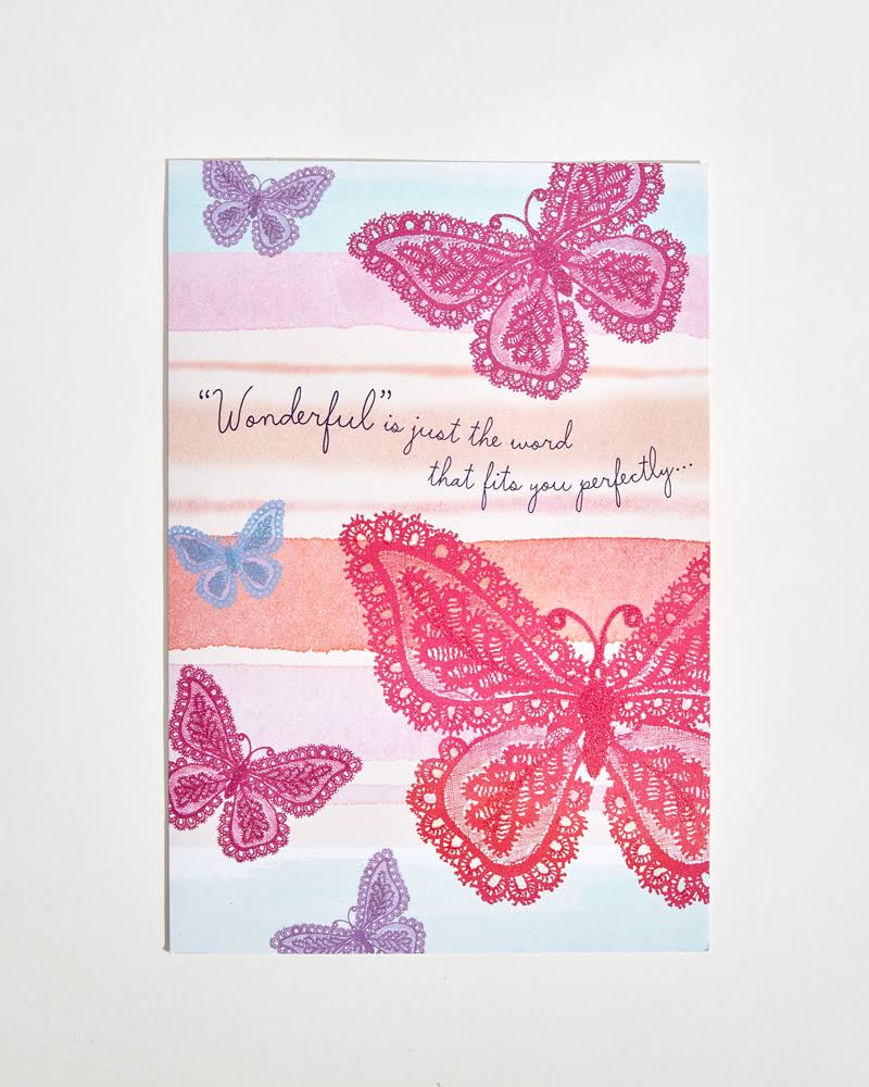 Hallmark Wonderful Butterflies Birthday Card