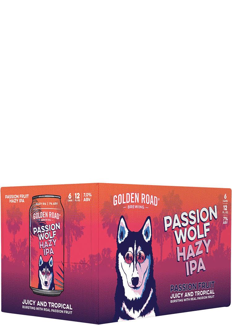 Golden Road Brewing Passion Wolf Hazy IPA - 12 oz