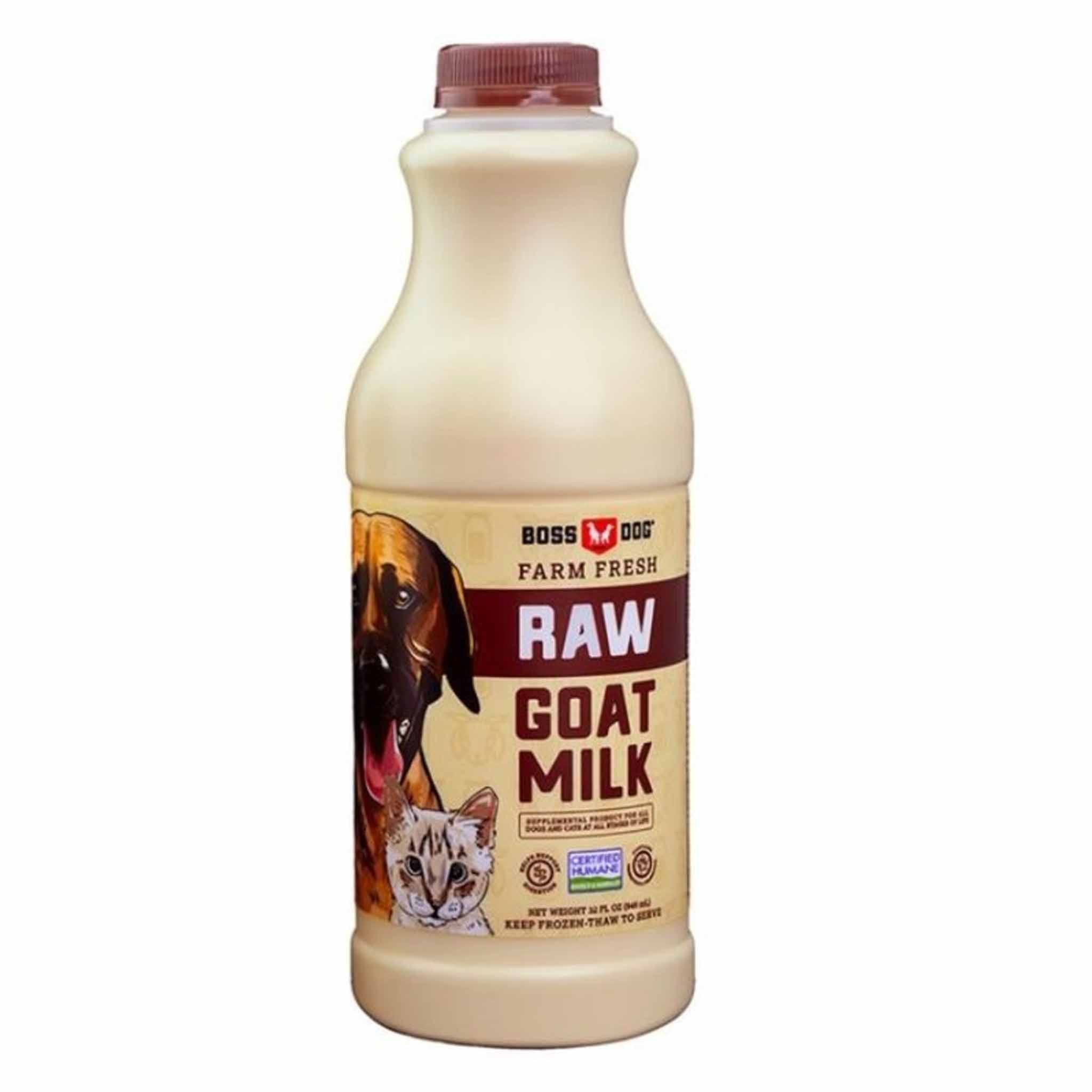 Boss Dog Frozen Farm Fresh Raw Goat Milk for Dogs - 32 fl oz