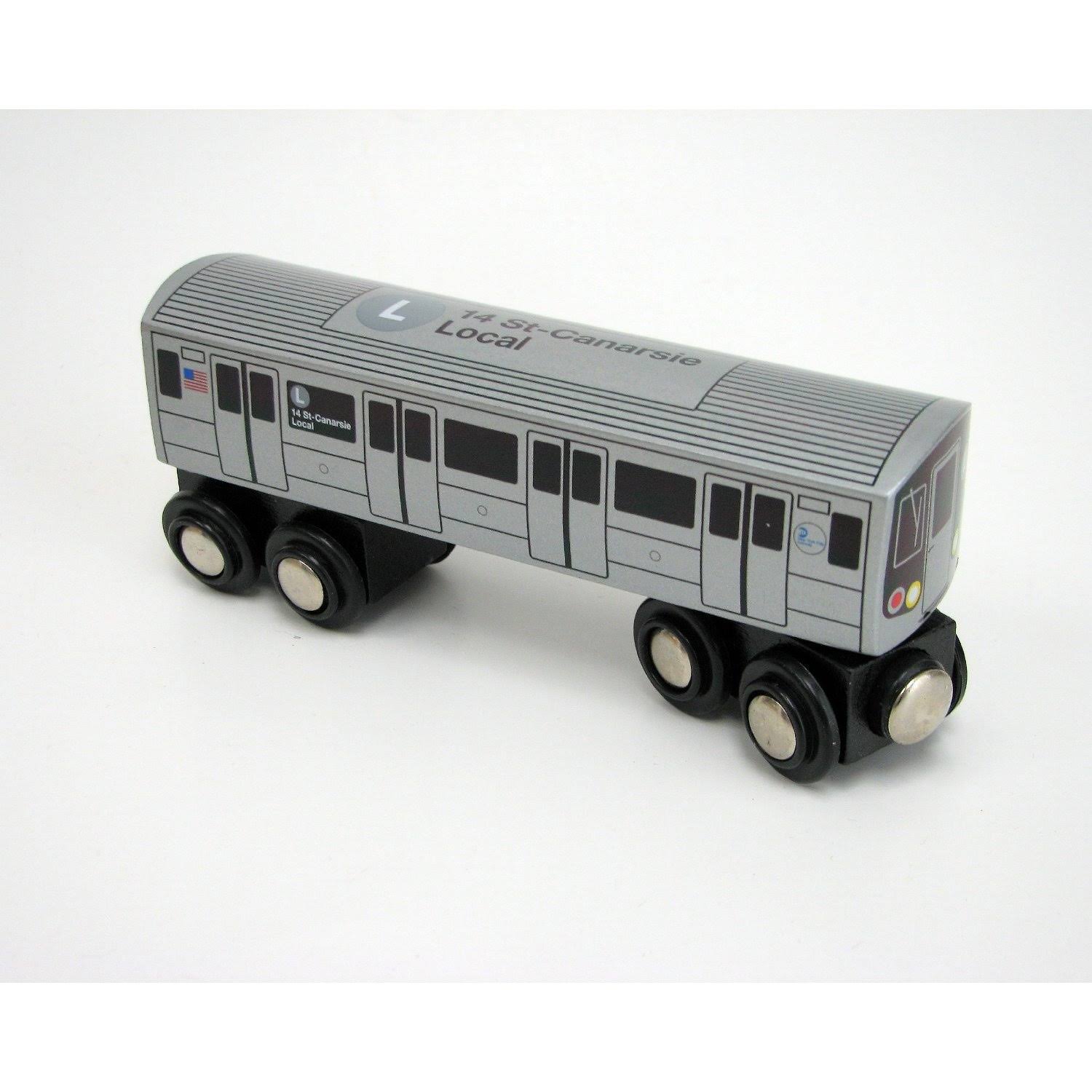Munipals NYC Subway G Car Toy Train Wooden Railway Compatible for sale online 