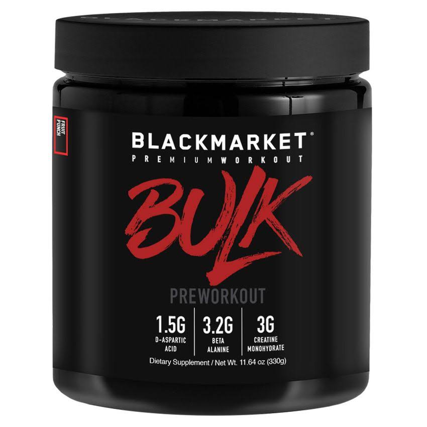 Blackmarket Bulk Pre Workout Fruit Punch - 25 Servings