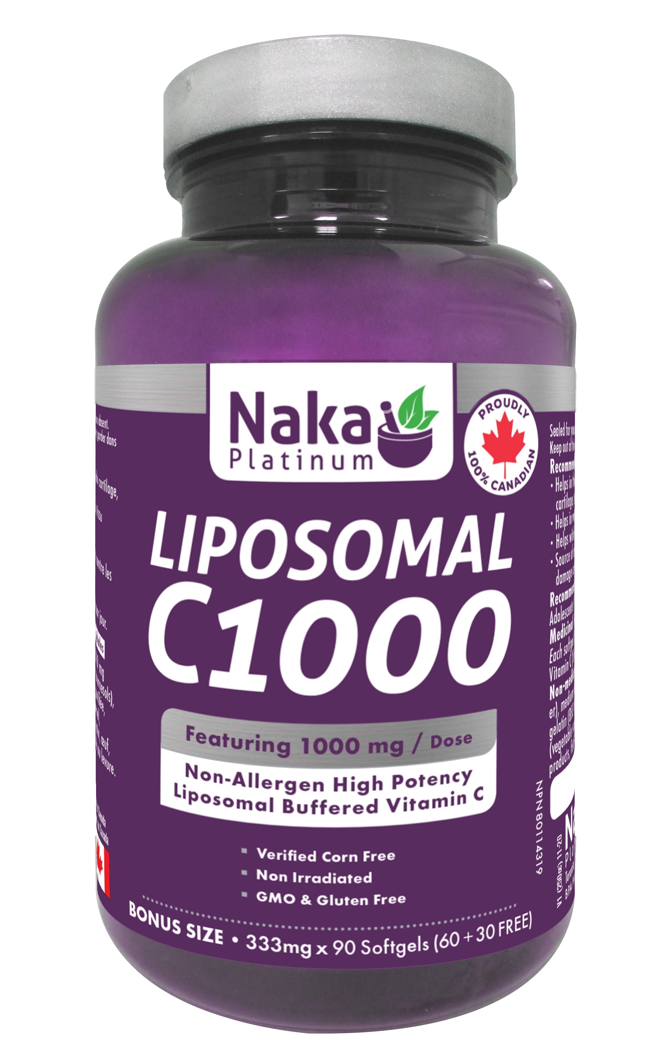 Naka Platinum Liposomal C1000 90 Softgels