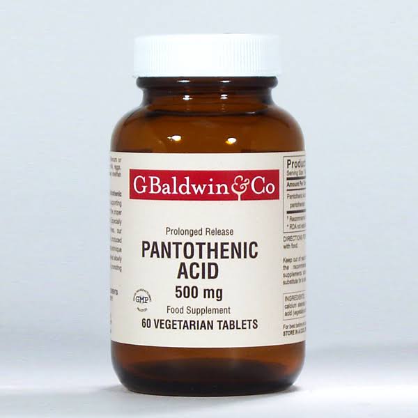 Andronico's Naturals Pantothenic Acid Prolonged Release - 500mg, 60ct