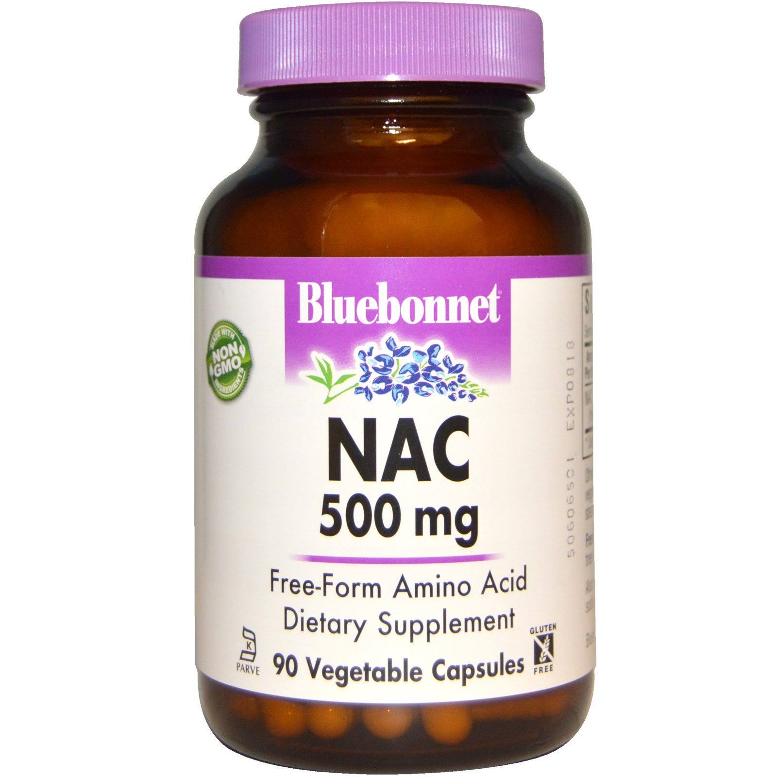 Bluebonnet NAC Vitamin Capsules - 90ct, 500mg