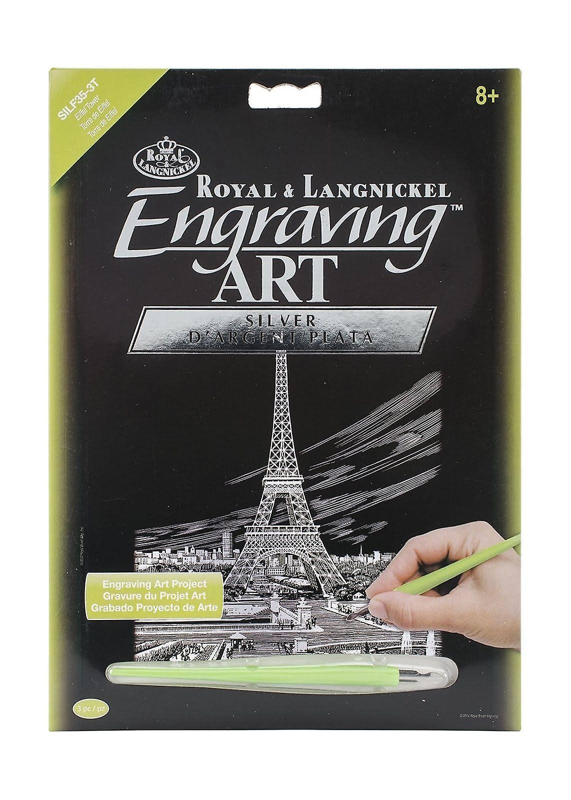 Royal & Langnickel Eiffel Tower Engraving Art Kit - Silver, 3ct