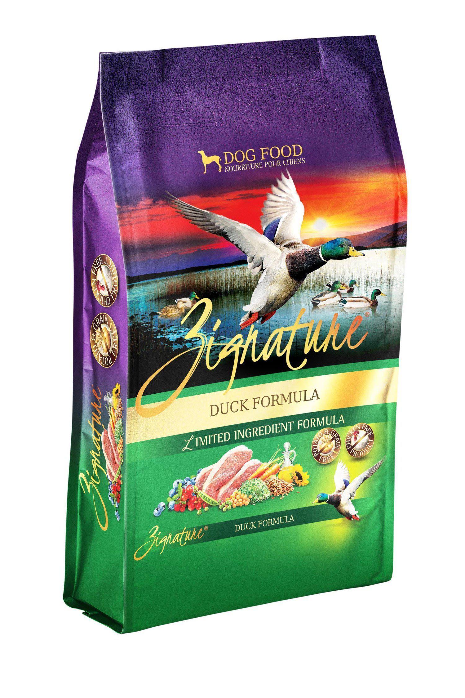Zignature Duck Limited Ingredient Formula Dry Dog Food 13.5 lbs
