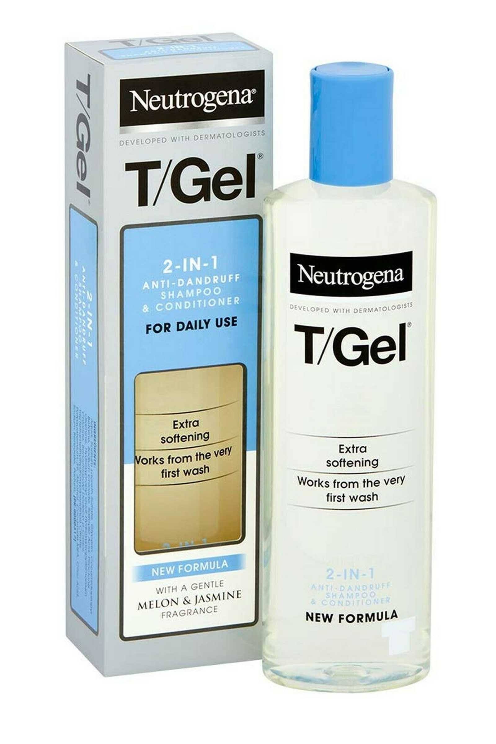 Neutrogena T/Gel 2 in 1 Anti Dandruff Shampoo and Conditioner - 250ml