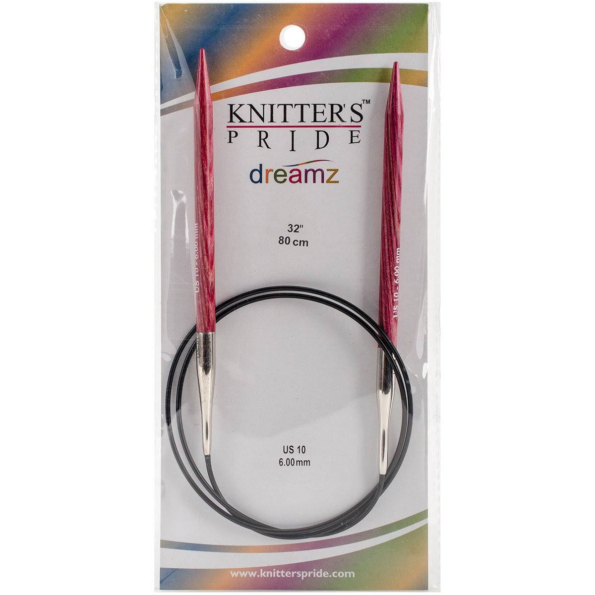 Knitters Pride Dreamz Circular Knitting Needles Size 10 (6mm), 32"