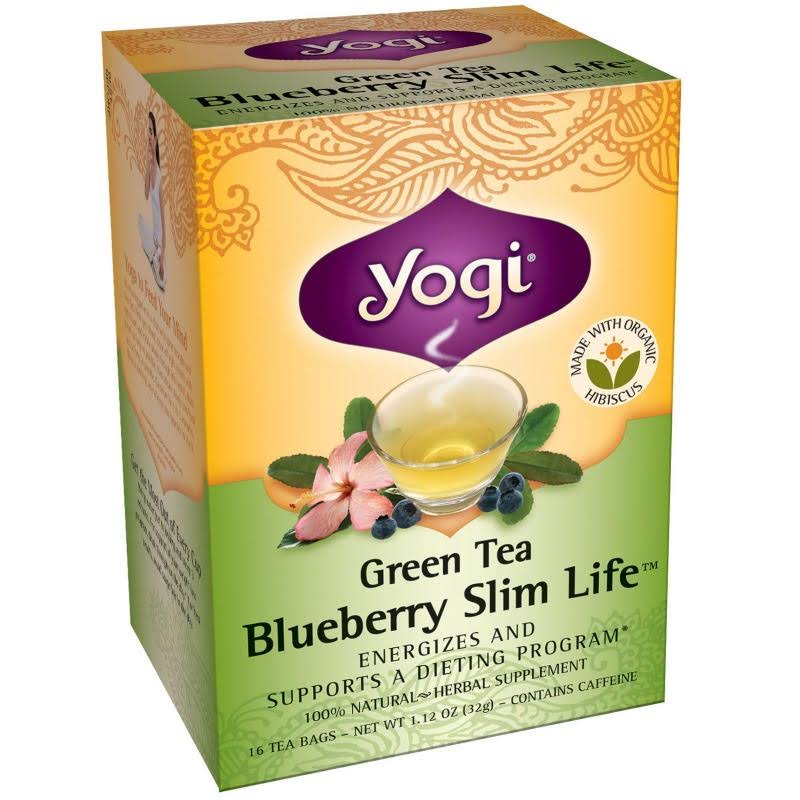 Yogi Blueberry Slim Life Green Tea - 16 Tea Bags