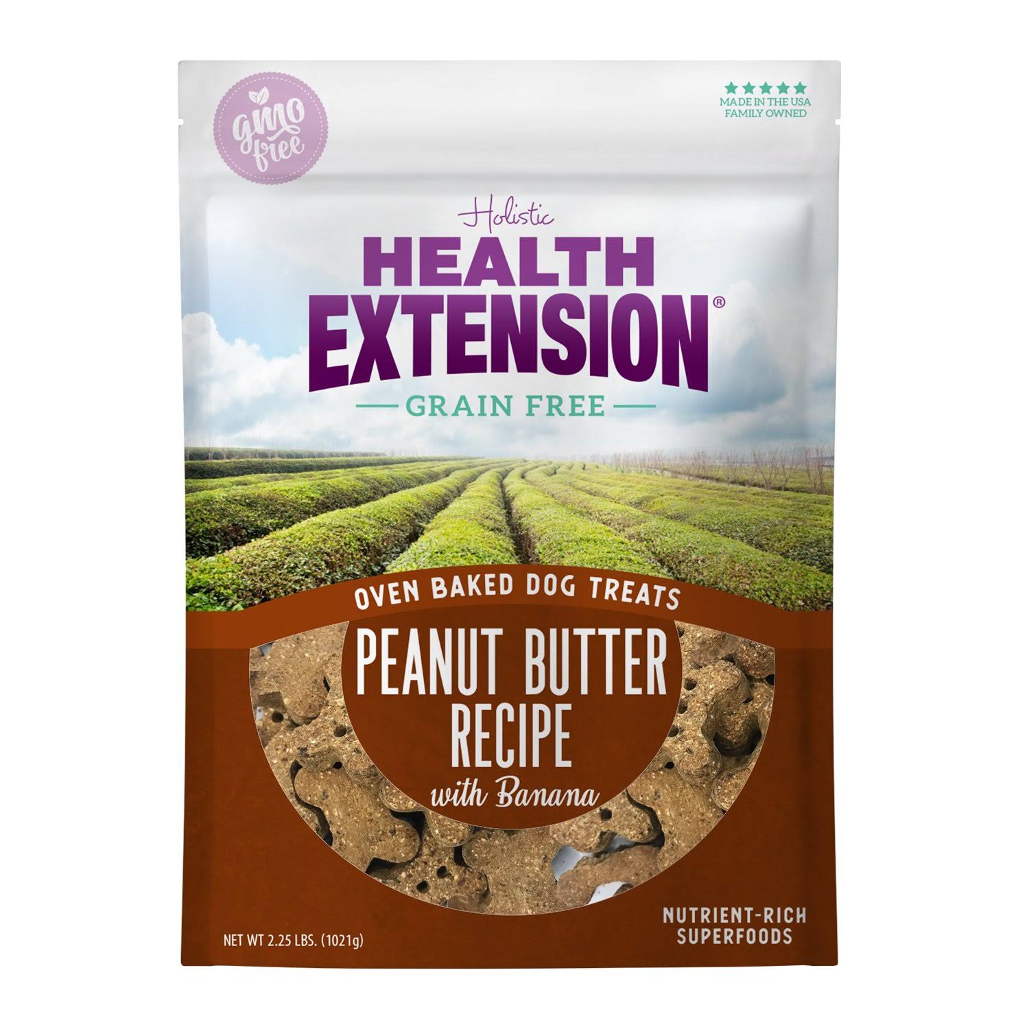 Health Extension Oven Baked Grain Free Peanut Butter with Banana 6oz