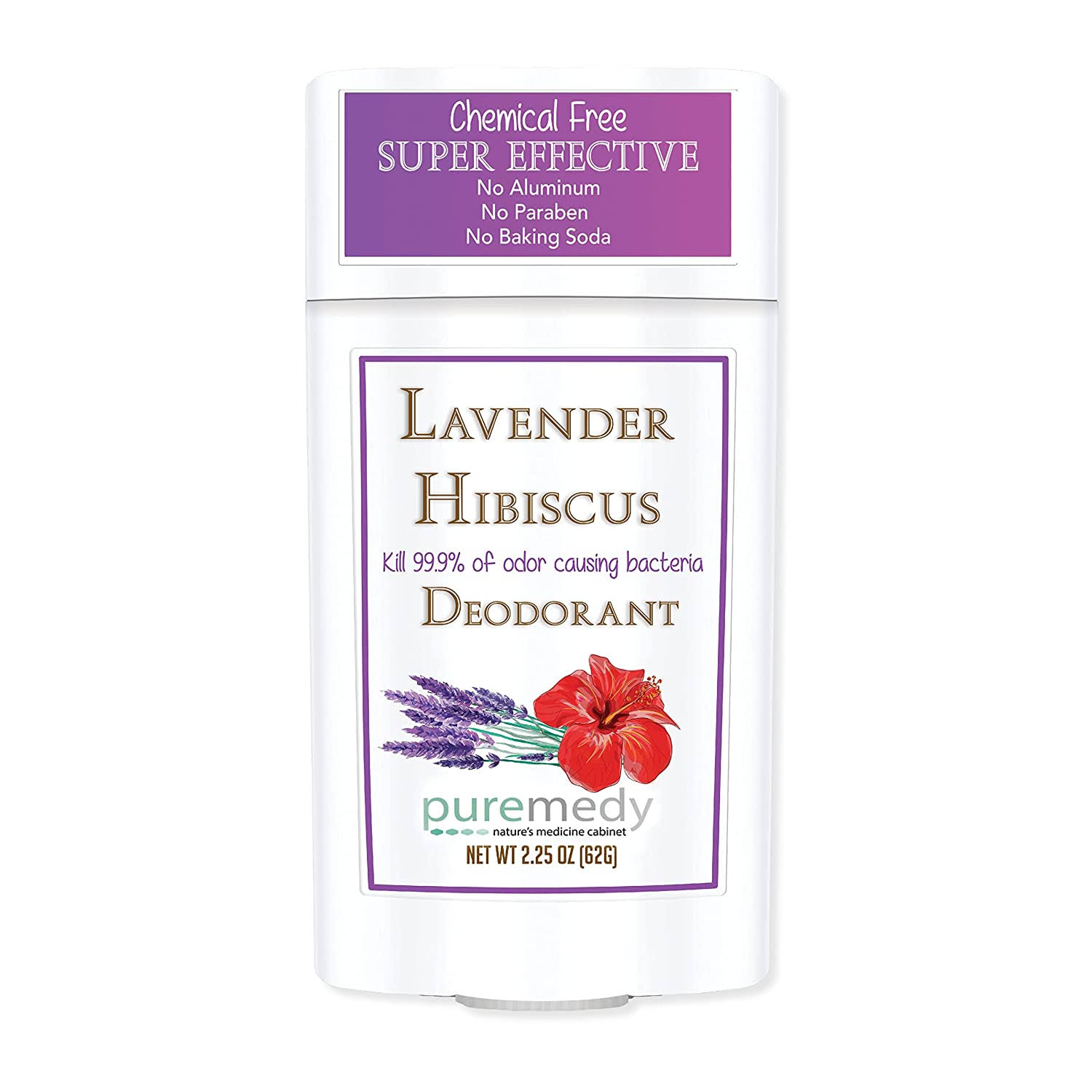 Puremedy Deodorant - Lavender Hibiscus - 2.25 oz (63 g)