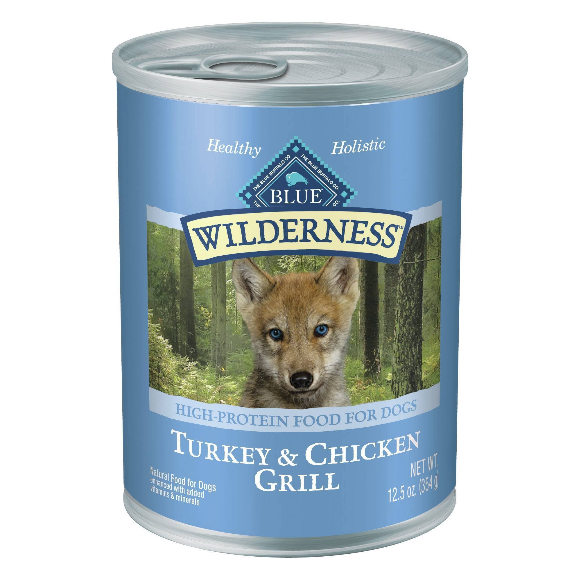 Blue Buffalo Wilderness High Protein Wet Puppy Food - Turkey & Chicken Grill