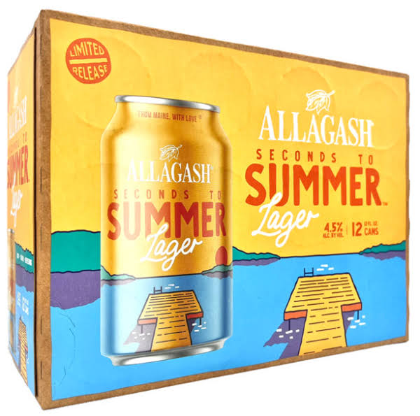 Allagash Beer, Lager, Seconds to Summer - 12 pack, 12 fl oz cans