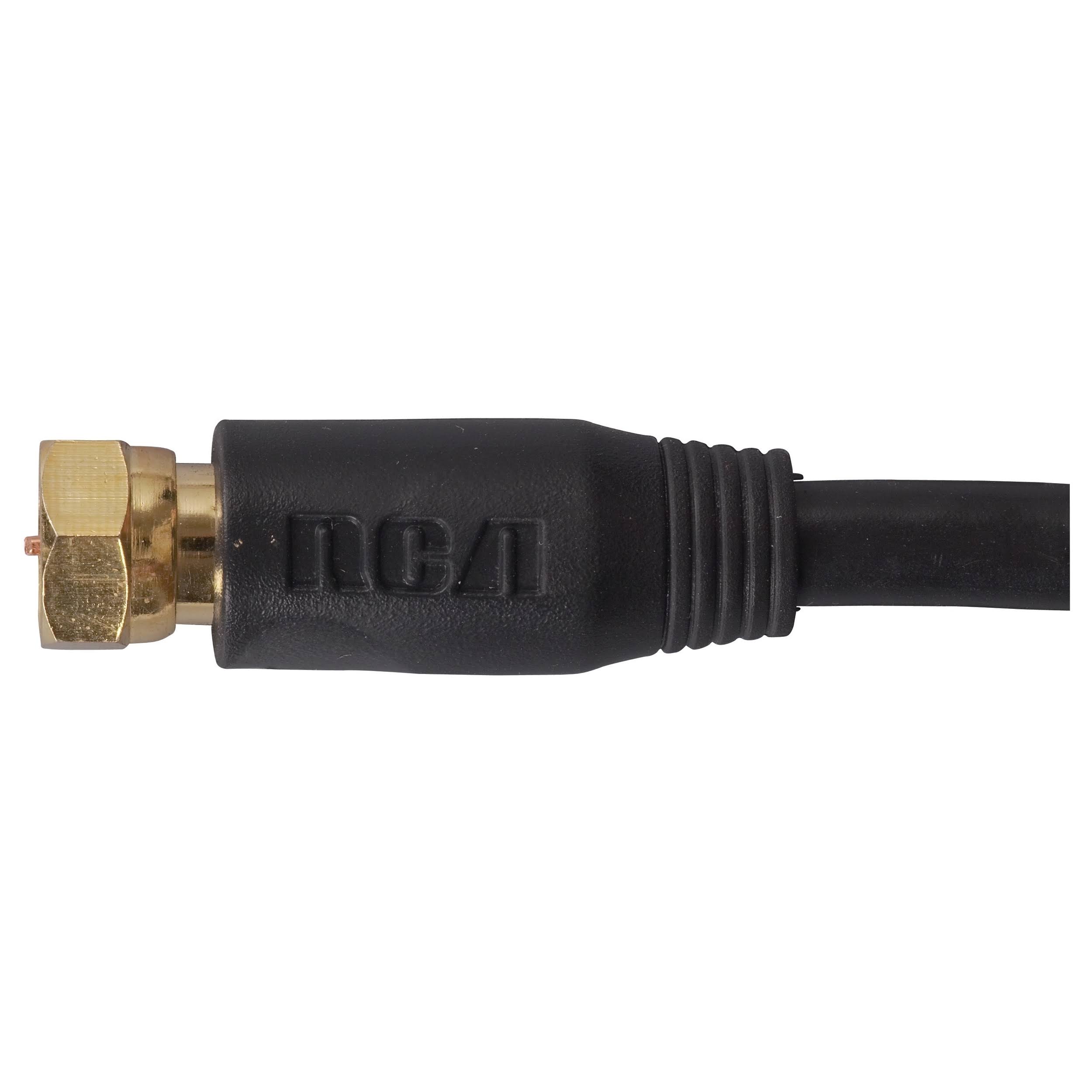 Rca Rg-6 Coax Cable - Black, 18AWG, 30m