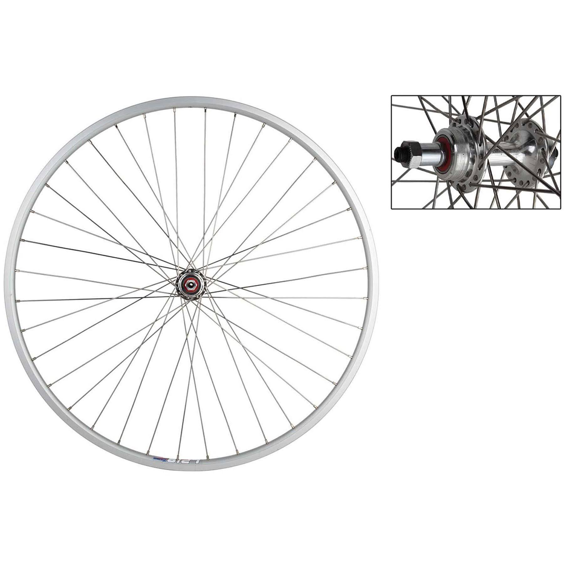 Wheel Master Weinmann LP18 Rear Wheel - 27 x 1, 36H, 5/6/7-Speed, QR, Silver