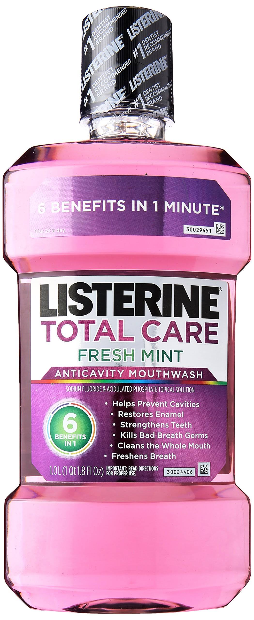 Listerine Total Care Anticavity Mouthwash - Fresh Mint, 1L