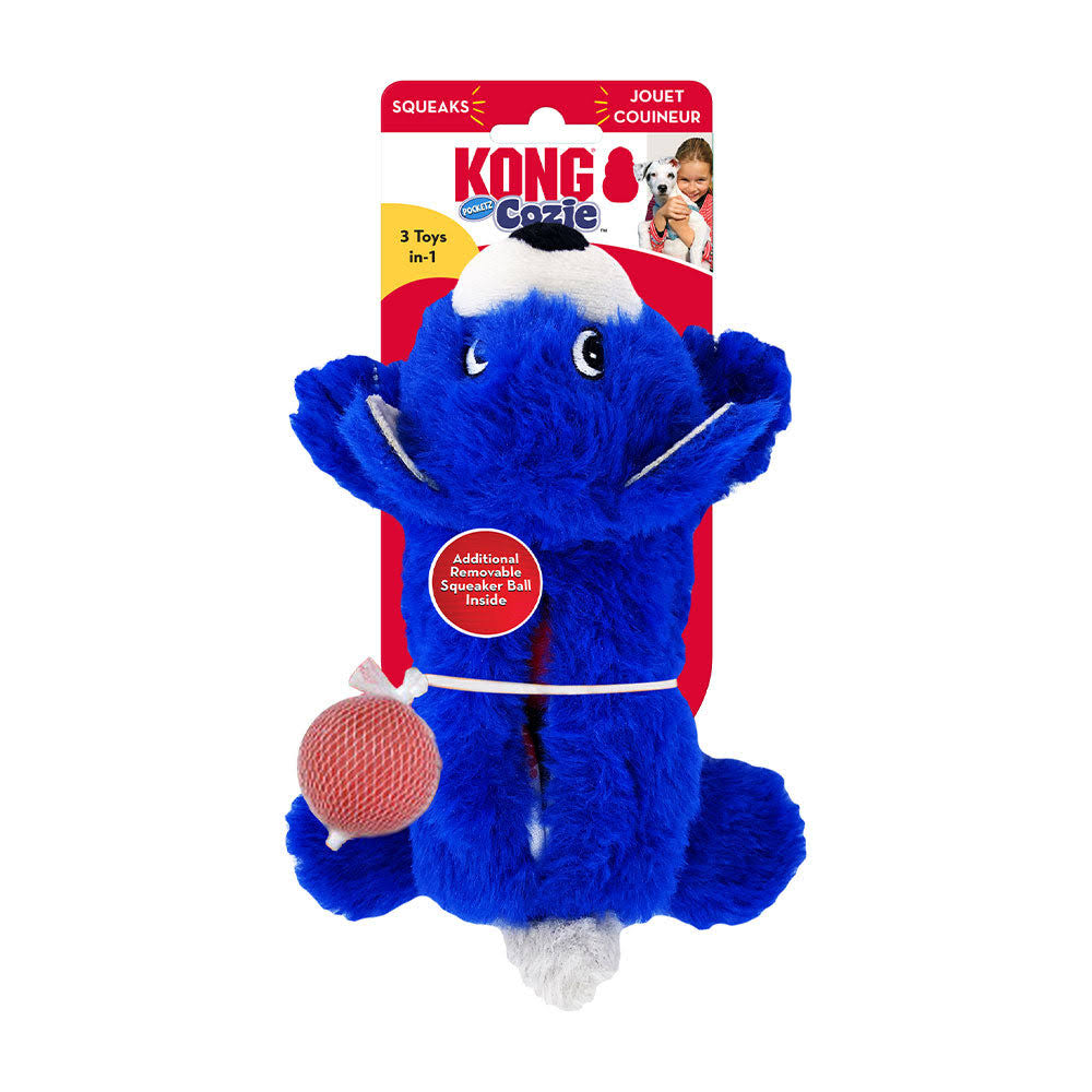 Kong Cozie Pocketz Bear Dog Toy, Medium