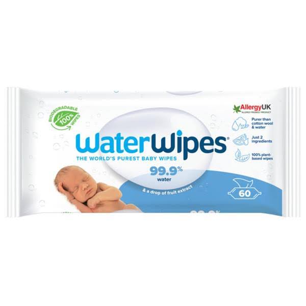 Waterwipes Baby Wipes Sensitive Skin (60 Wipes)