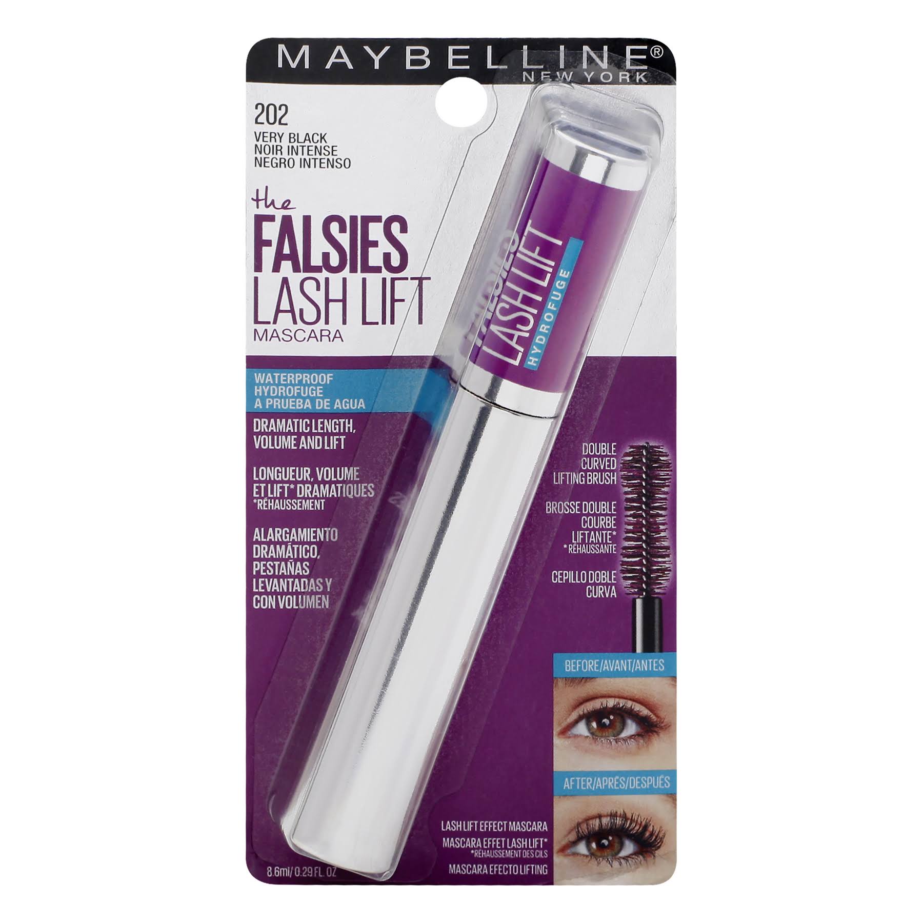 Maybelline Lash Lift Waterproof Mascara Eye Makeup 6.9 ML