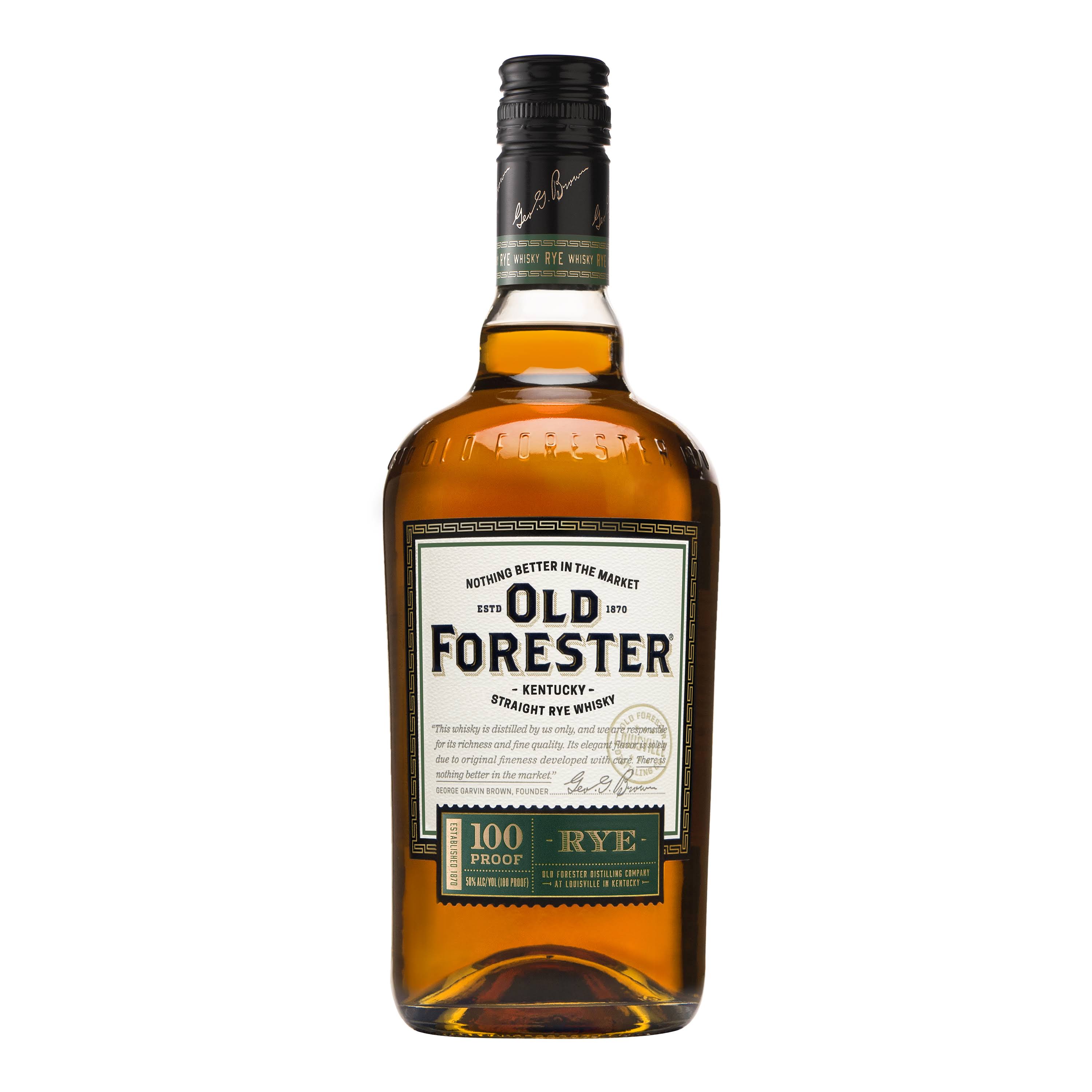 Old Forester Whisky Rye, Straight - 750 ml