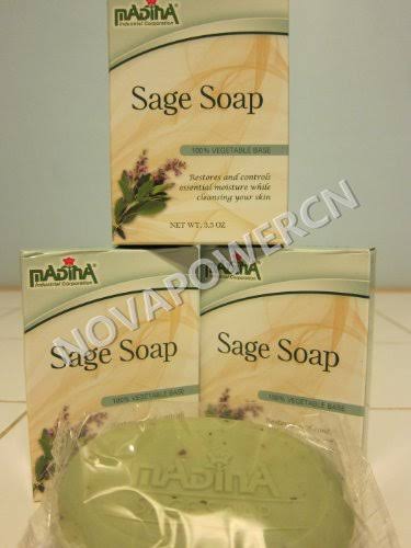 Madina Sage Soap 100% Vegetable Base (Pack of 3) 3.5oz Each