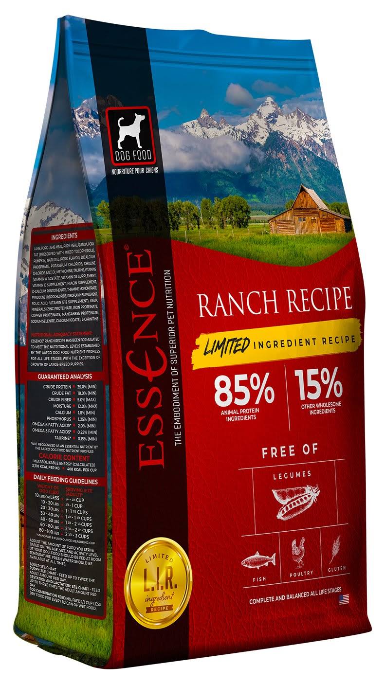 Essence Limited Ingredient Ranch Recipe Dog Dry Food 4 lbs