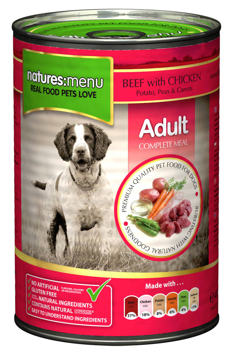 Natures Menu Adult Dog Food - Beef with Chicken