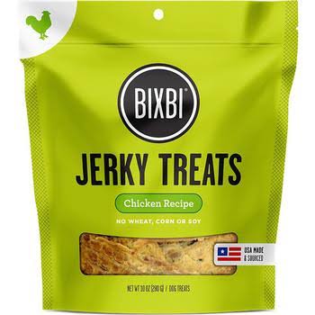 BIXBI Jerky Treats Chicken Recipe Dog Treats - 10 oz. Bag