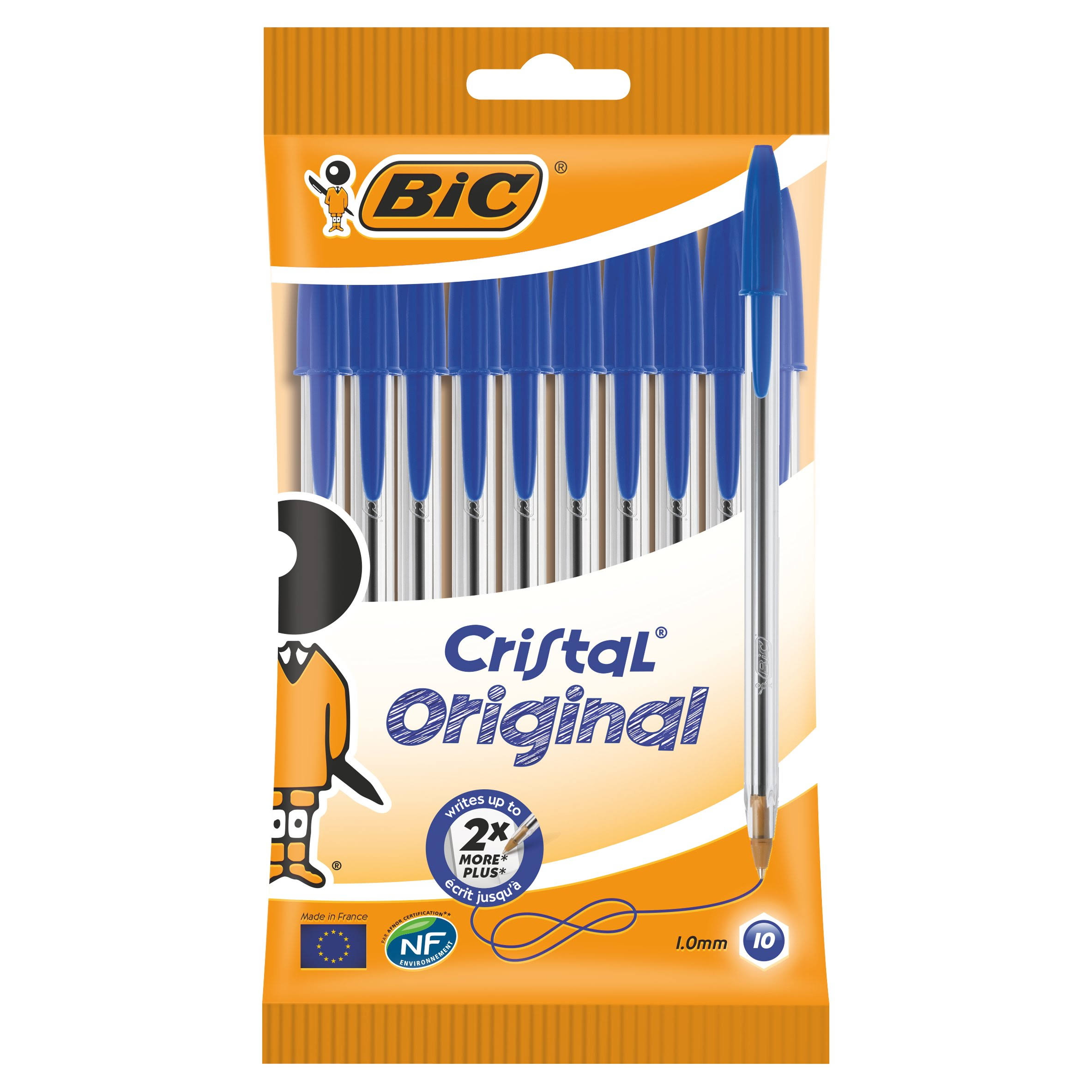 BIC Cristal Pens - Blue, 10pk