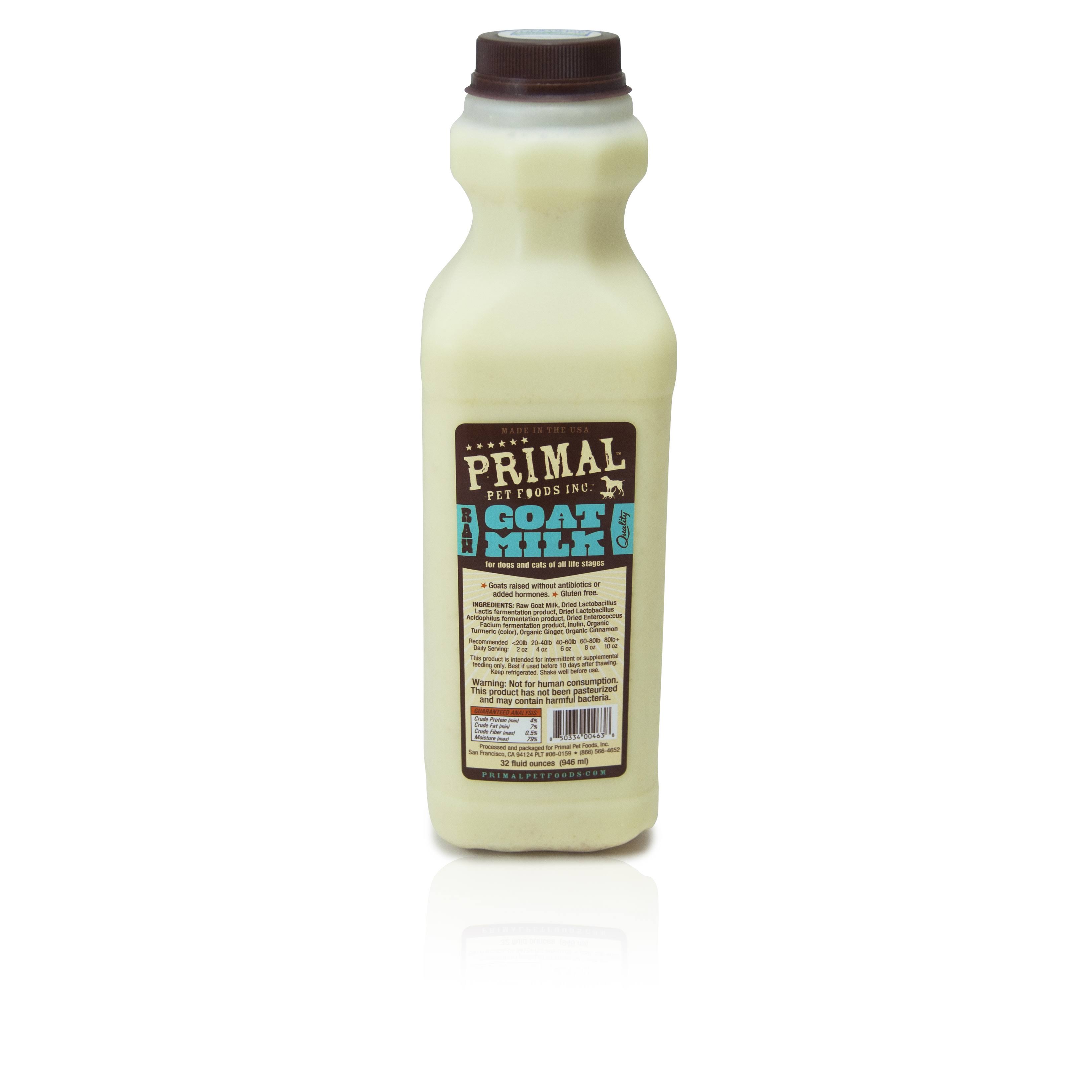 Primal Raw Goat Milk 32 oz
