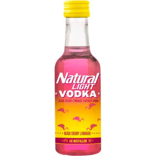 Natural Light Black Cherry Lemonade Flavored Vodka - 50 ml