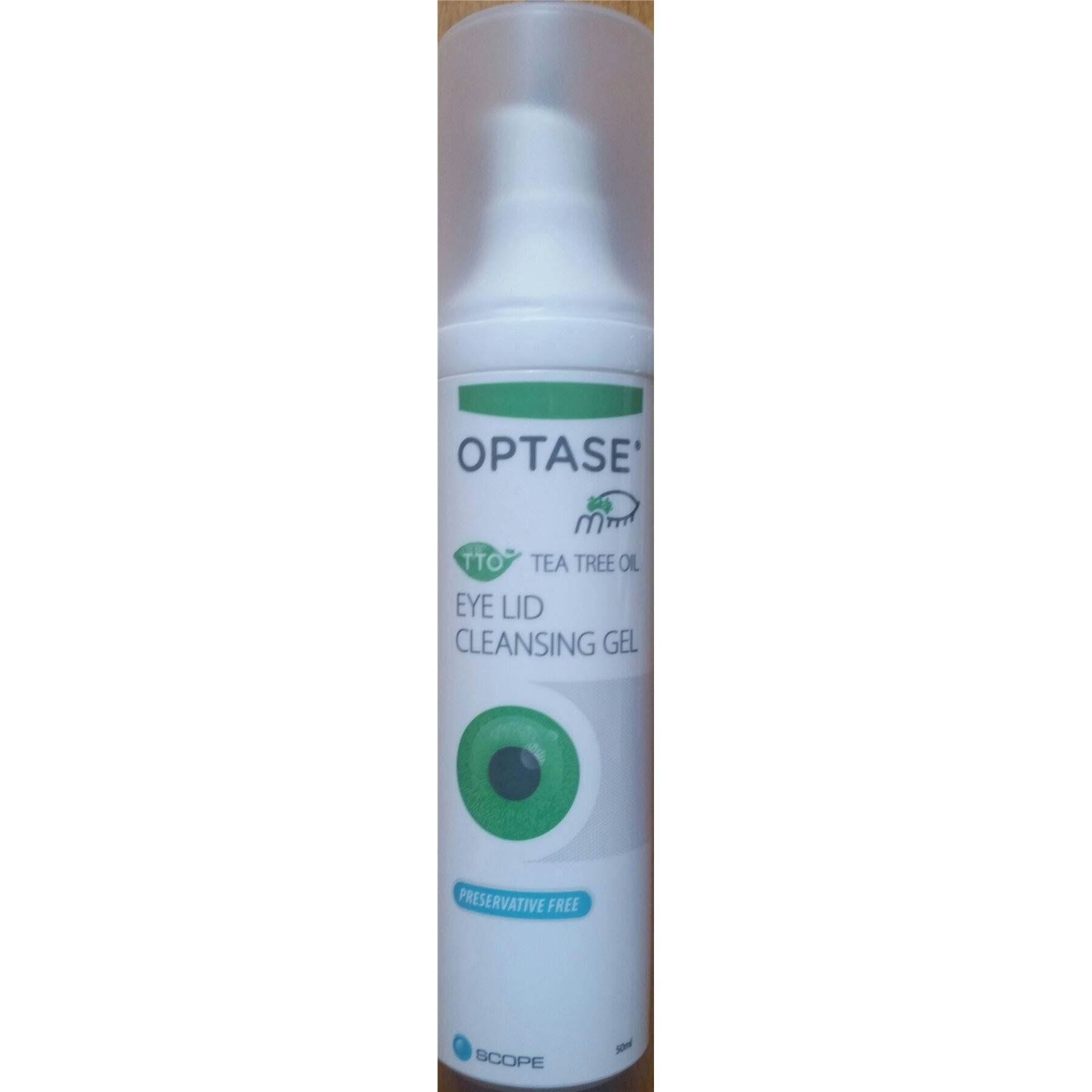 Optase TTO Tea Tree Oil Eye Lid Cleansing Gel 50ml Preservative Free