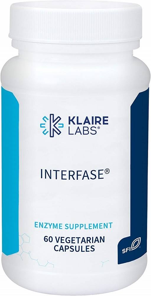 Klaire Labs Interfase Enzyme Supplement - 60 Vegcap