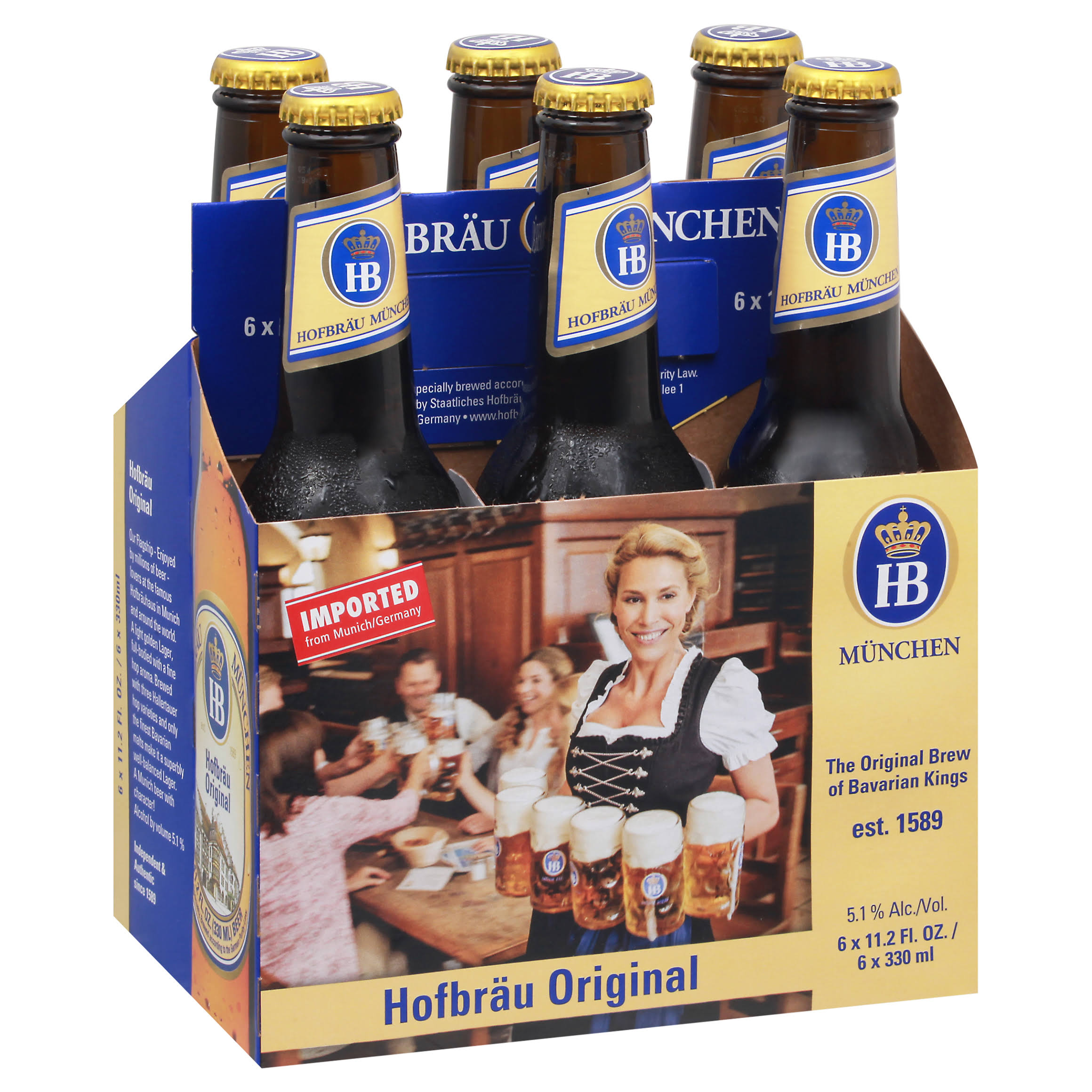 Hofbrau Original Lager - 6 pack, 12 fl oz bottles