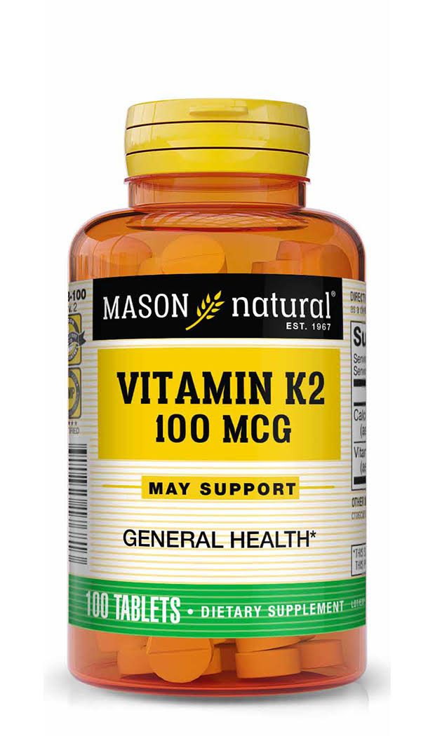 Mason Natural - Vitamin K2 100 mcg - 100 Tablets