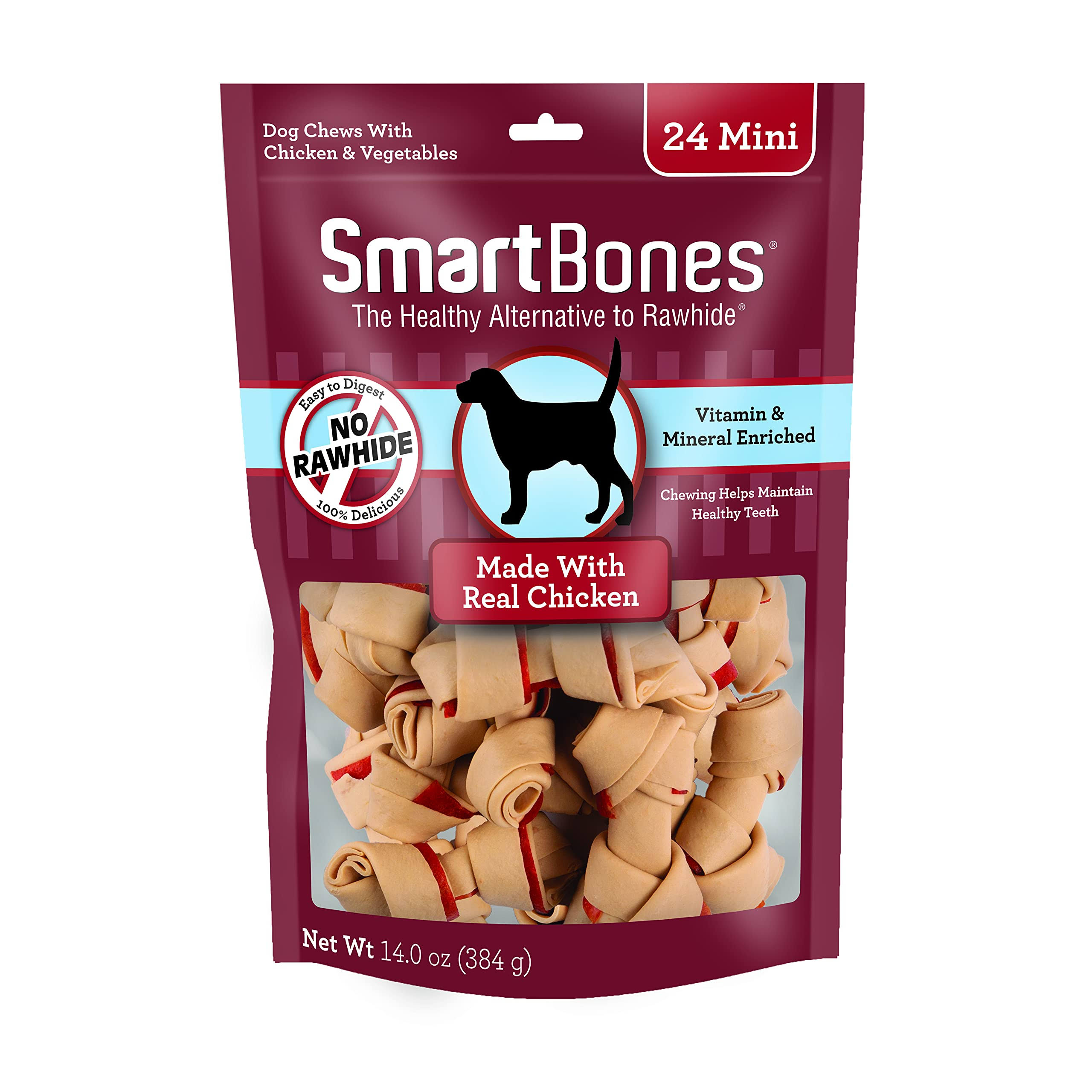 Smartbones Chicken Dog Chew - 14oz, 24 Pieces