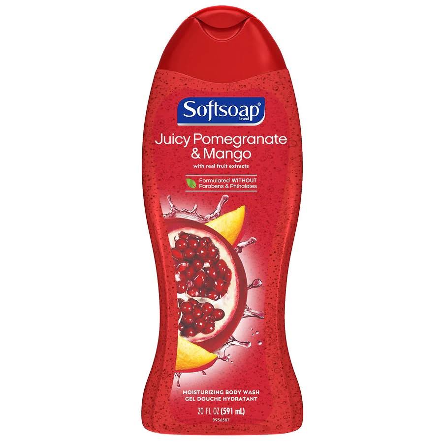 Softsoap Moisturizing Body Wash, 20 Ounce Pomegranate and Mango