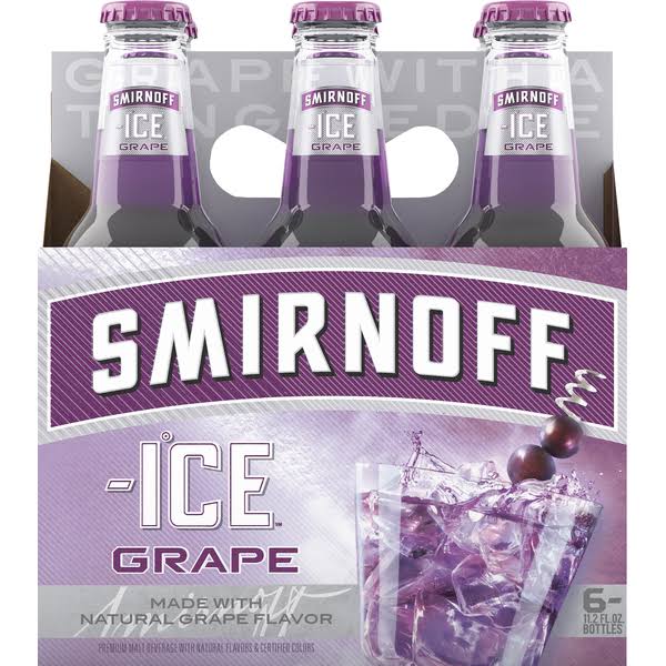 Smirnoff Ice Wild Grape Beer - 6 Bottles